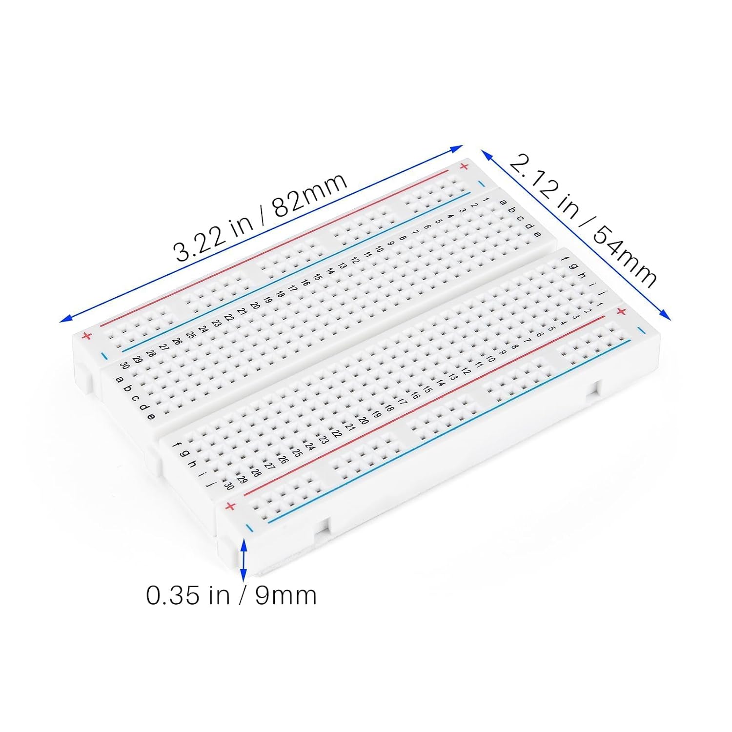 ELEGOO 6PCS 400 Point Breadboard Kit Solderless Breadboards for Arduino Project Small Bread Board Electronics for