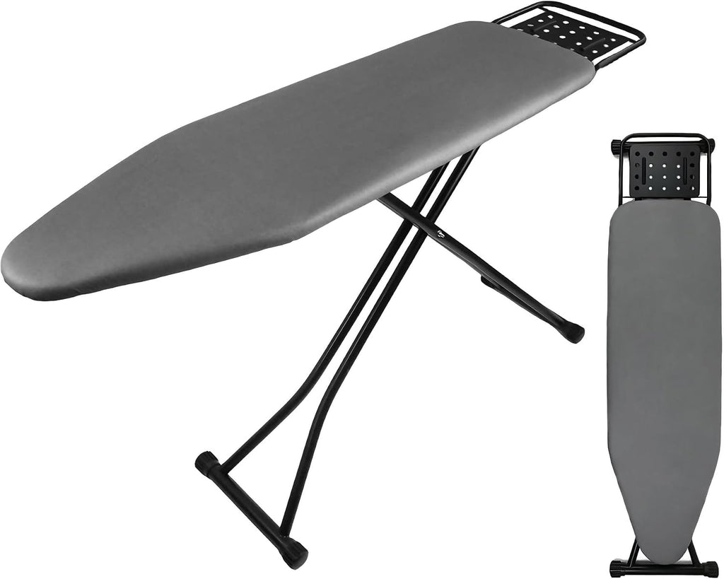 Ironing Board Full Size, Heat Resistant Cover Iron Board with Steam Rest, Ultra Thick Padding, Height Adjustable