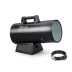 120,000BTU Forced Air Propane Heater, Portable LP Space Heater Black