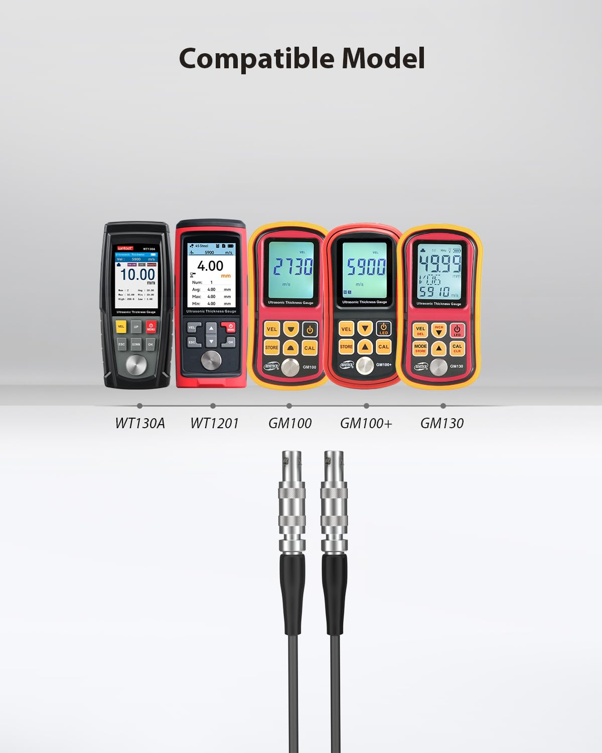 Ultrasonic Thickness Gauge Sensor Standard Probe/Transducer Collection (WT5Md6)