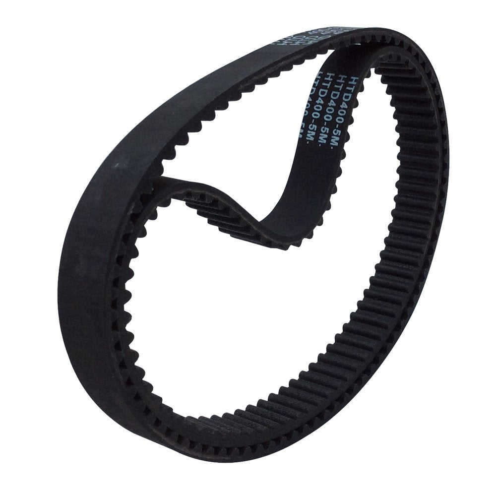 2Pcs/Pack HTD 5M Rubber Timing Belts Closed-Loop 400mm Length 80 Teeth 15mm Width Industrial Timing Belt