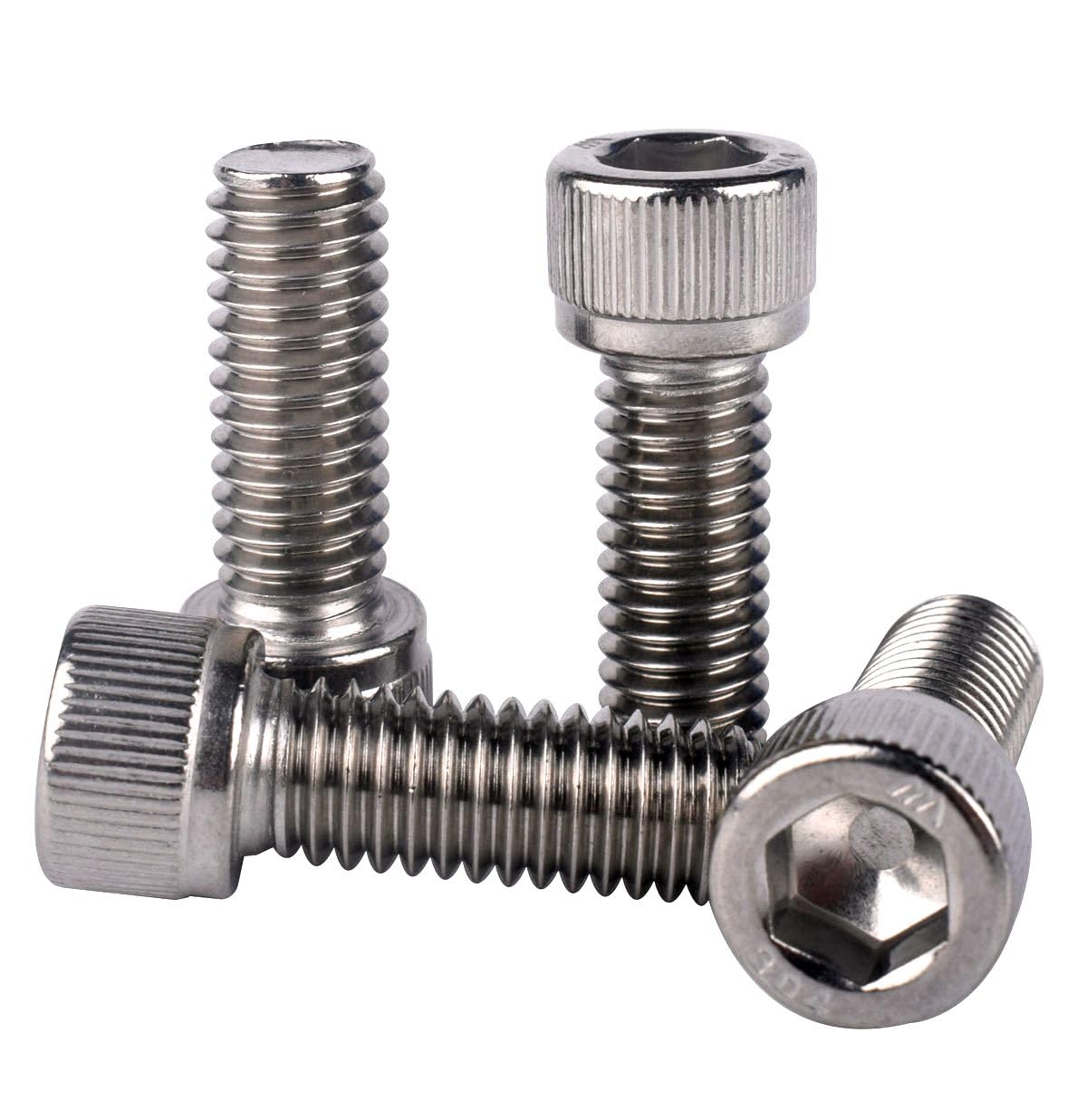 1/4-20 x 1 Allen Hex Socket Head Screw Bolt, 304 Stainless Steel 18-8, UNC Machine Full Thread, Pack of 20