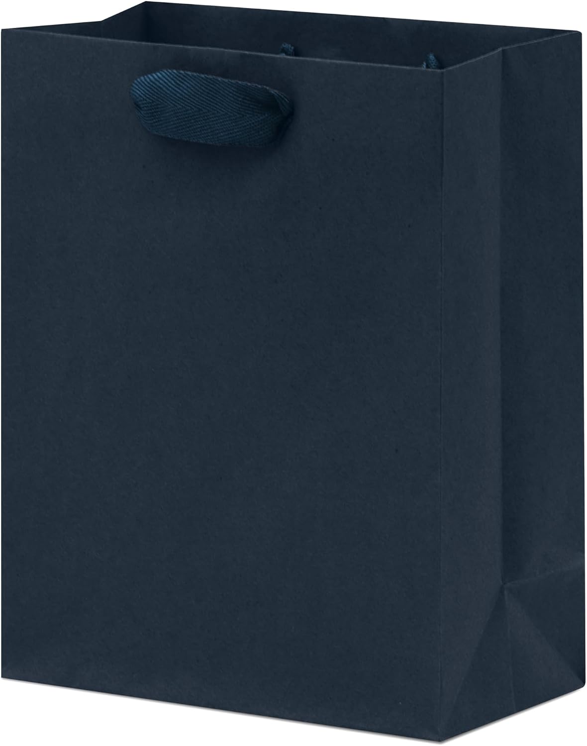 Navy Blue Gift Bags with Handles, 8x4x10, 50 Pack