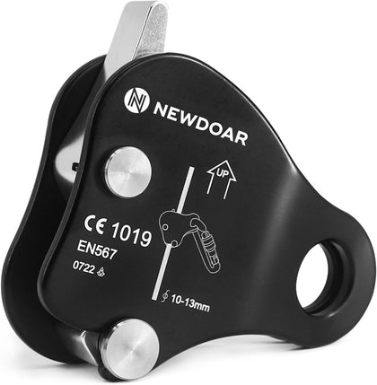 Rope Grab Ascender Riser Adjuster Fits Rope for Rocking Climbing Protection Rescue