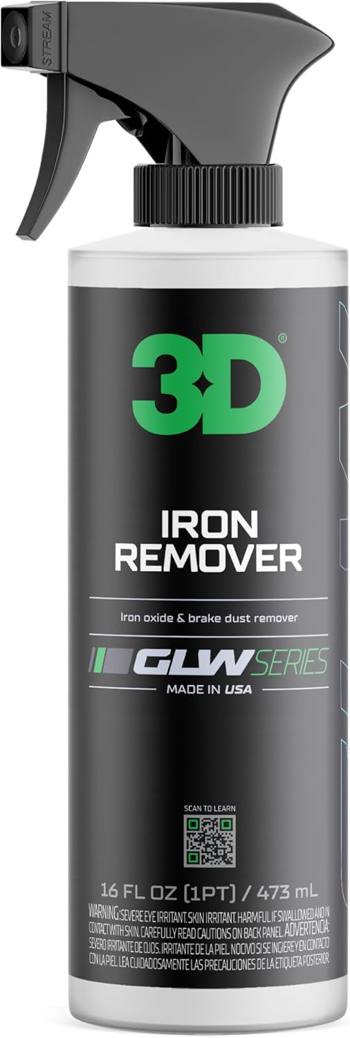GLW Series Iron Remover – Fast Acting Fallout & Brake Dust Cleaner | pH Balanced Wheel & Paint Decontamination | DIY