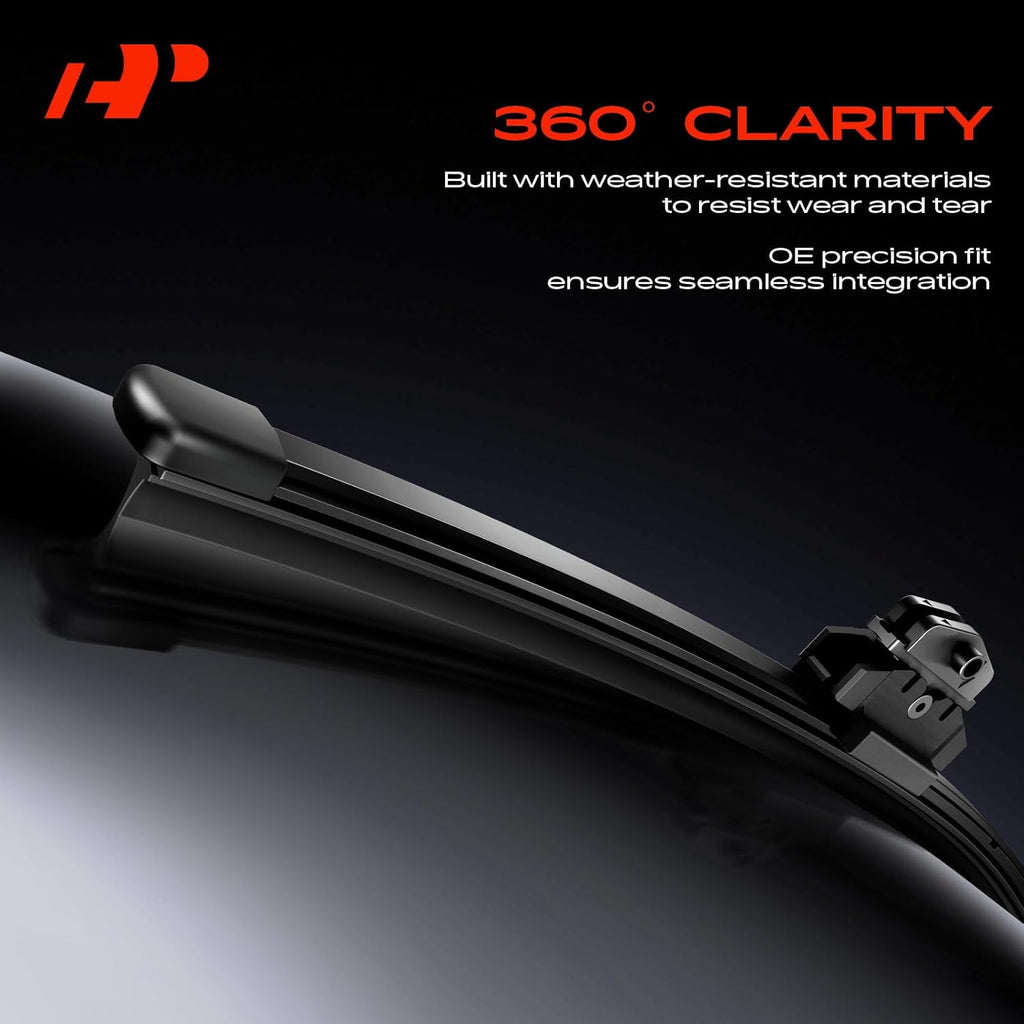 22"/22"/12" Windshield Wiper Blades Compatible with Land Rover Defender 110, Defender 130, Defender 90 - Front Rear