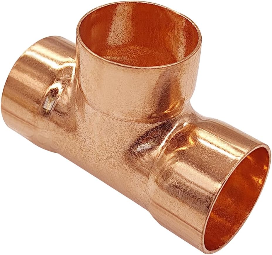 10 Pcs 3/4" Copper Tee,Copper Fittings with Sweat Solder Connection