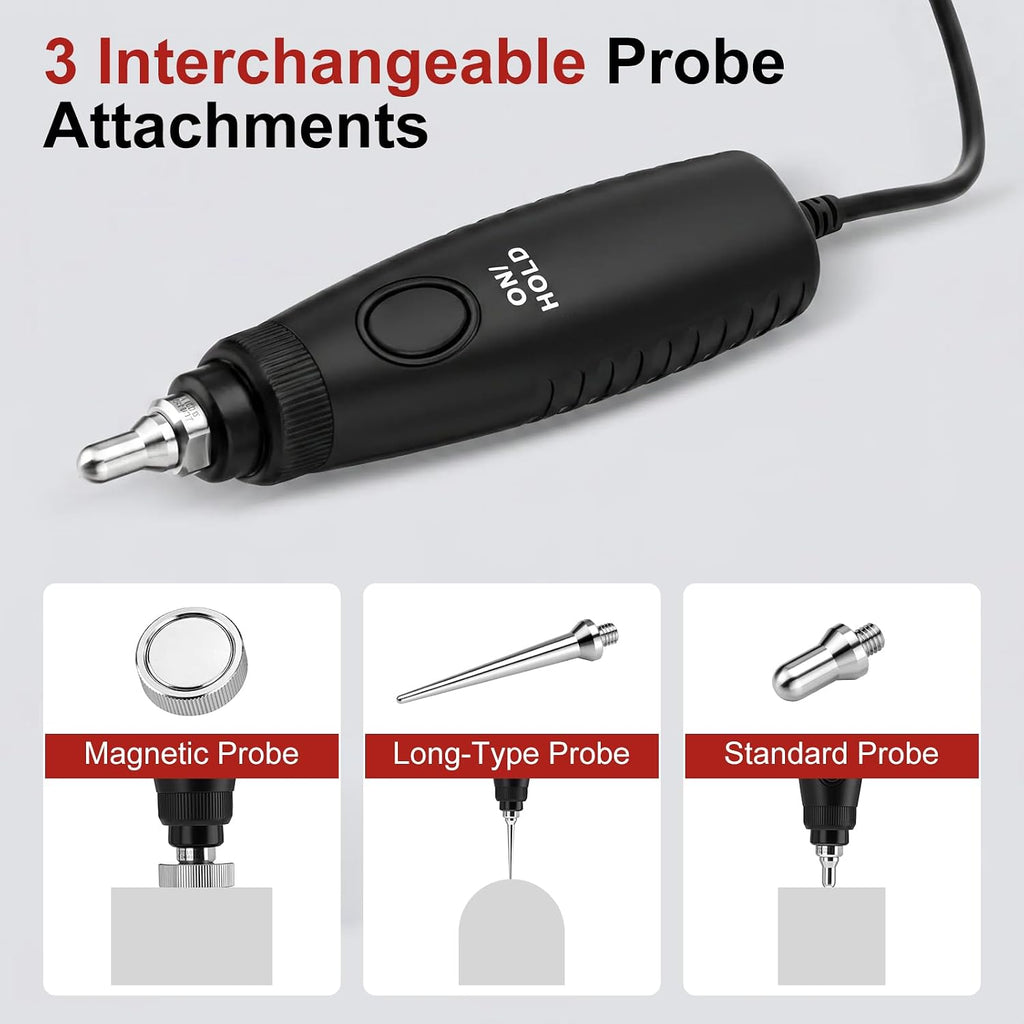Digital Vibration Meter, 3-in-1, 3 Probes, ISO 10816