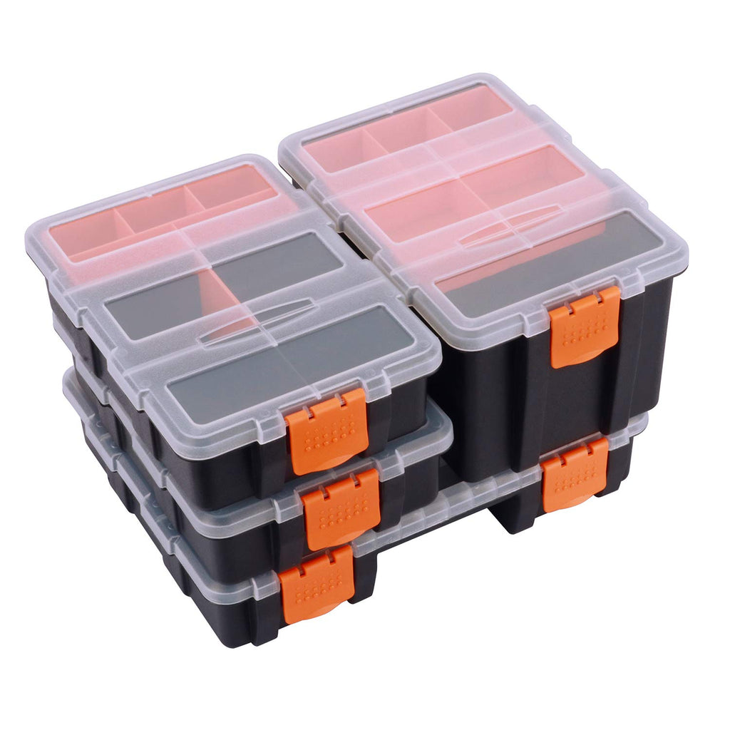 MP009 Hardware & Parts Organizers Versatile and Durable Storage Toolbox, 4PCS Set