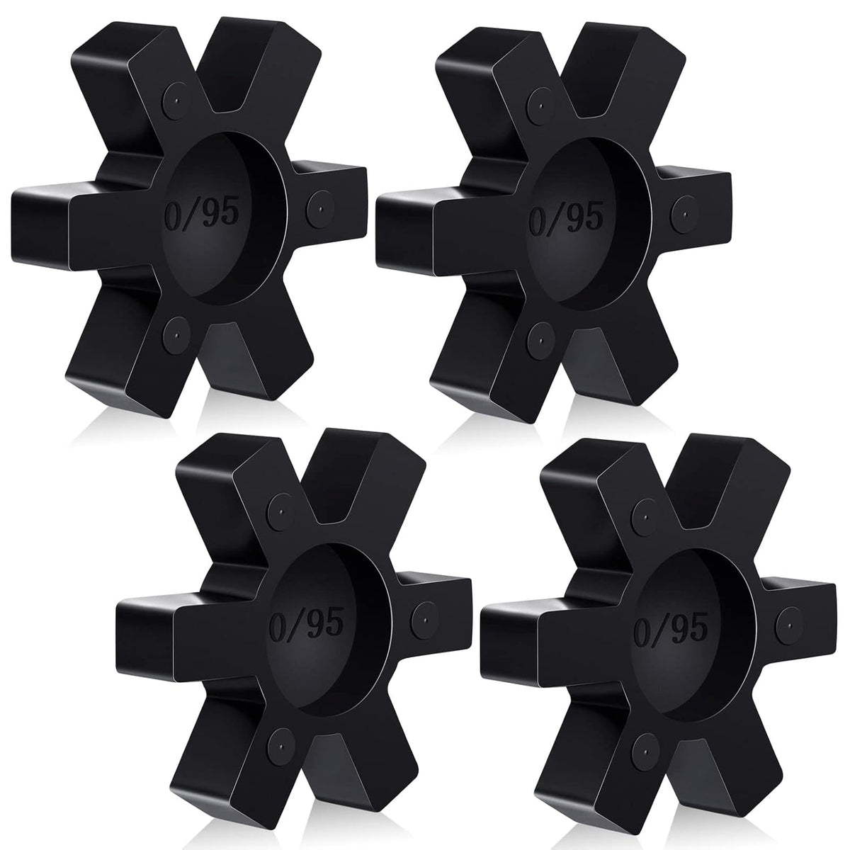 Fabbay 4 Pcs L095 Flexible Nbr Rubber Spider Insert for Jaw Coupling