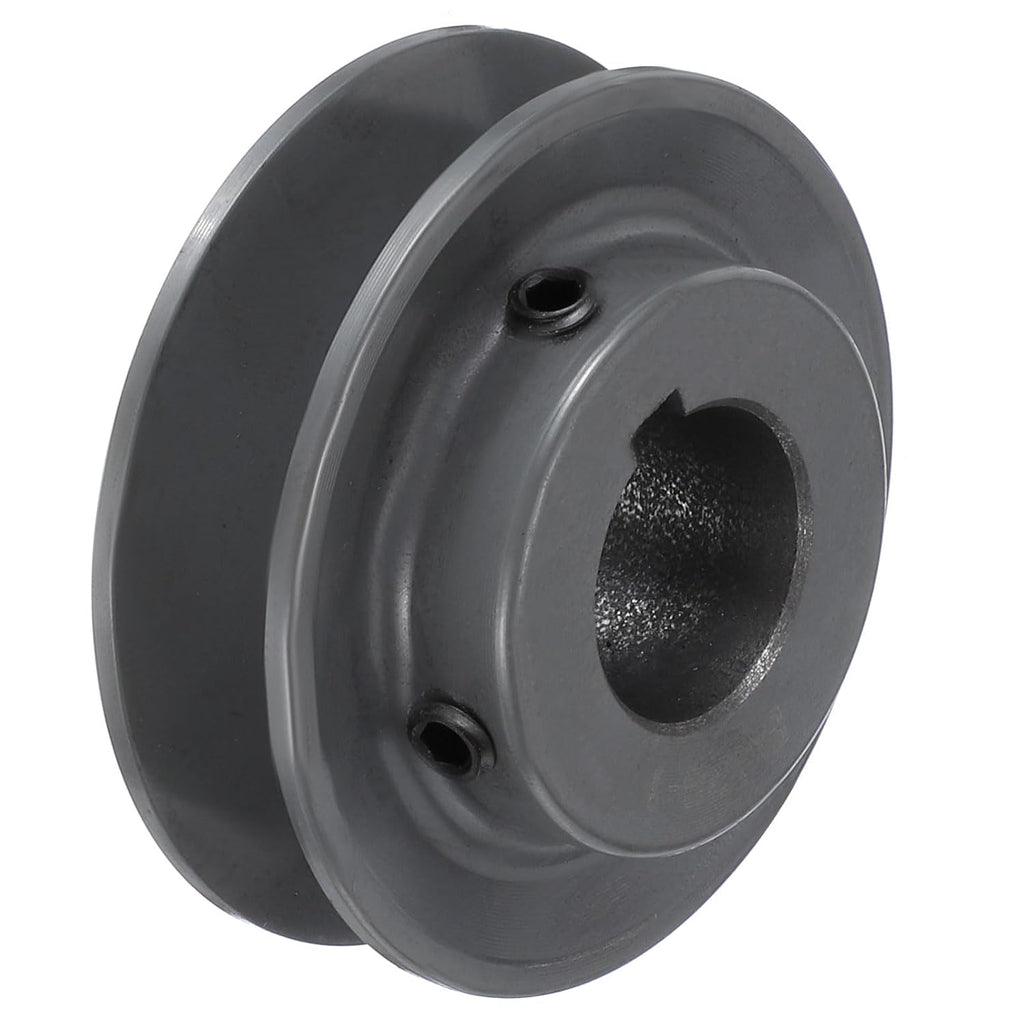uxcell BK28-1 V-Belt Sheave 1" Bore, 2.95" OD, Single Groove Web Sheave