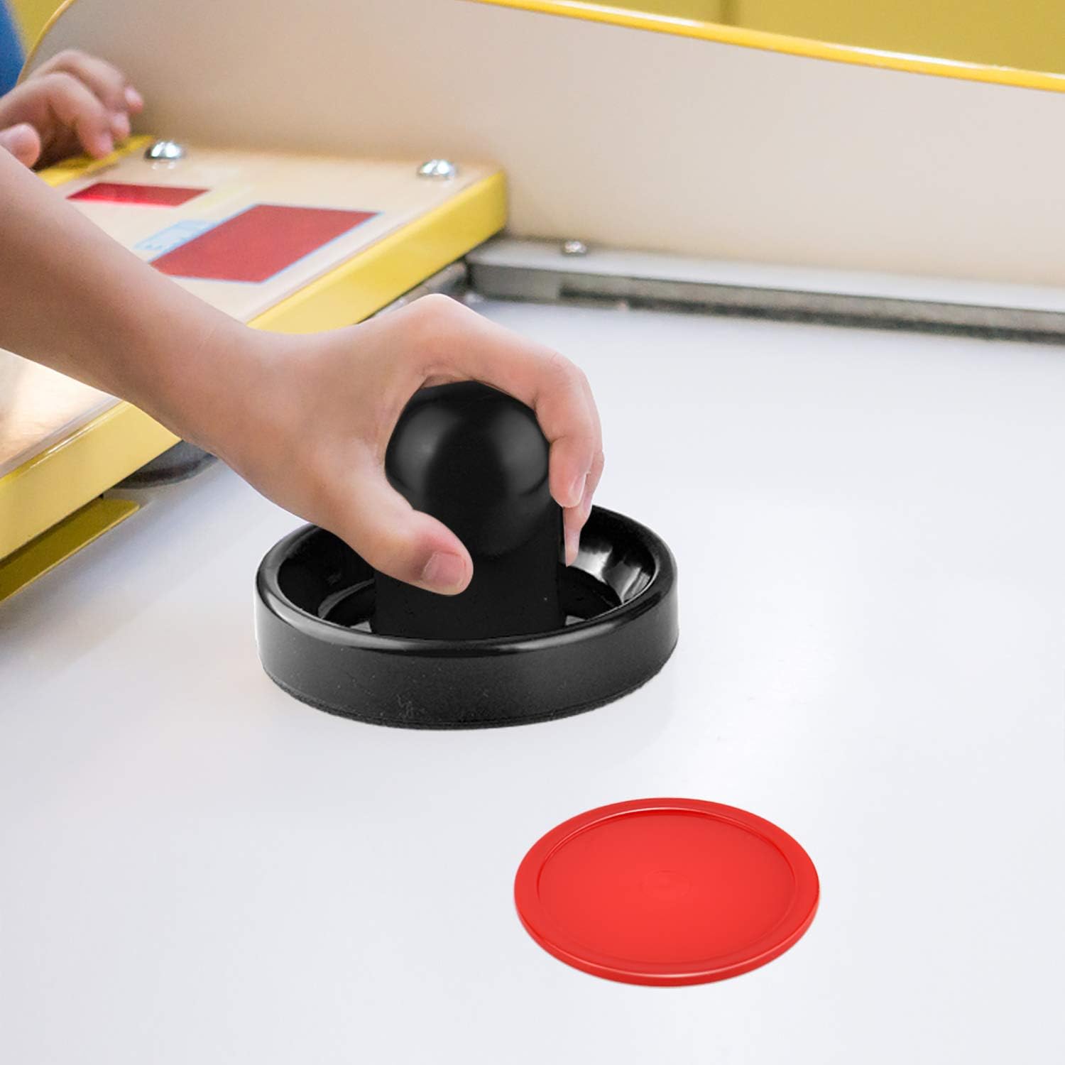 Air Hockey Pushers and Pucks, Air Hockey Paddles, Goal Handles Paddles Replacement Accessories for Game Tables (4