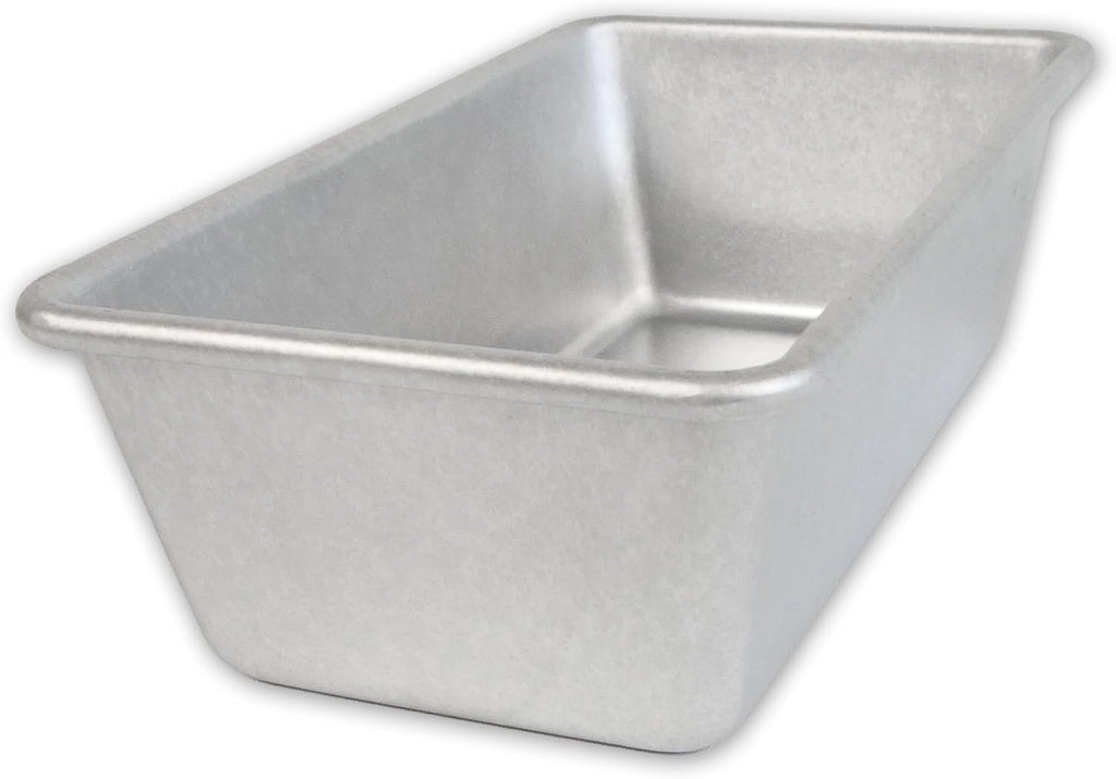 Bare Bakeware Traditional Aluminized Steel Uncoated Small Loaf Pan, Made without nonstick coating, 1 Lb
