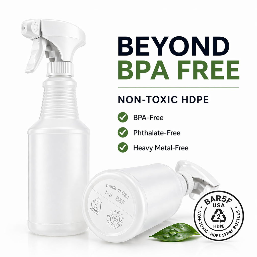 24 oz Empty Bleach-Resistant Trigger Spray Bottles, 3-Pack