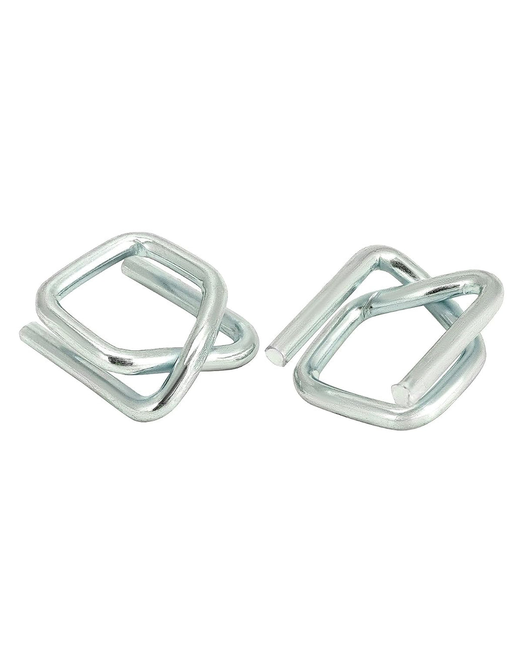 Metal Wire Buckle, 1/2" Width, 200 Pack, Silver