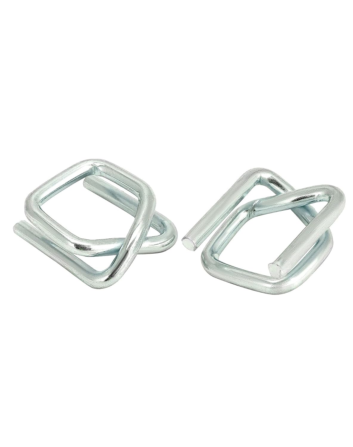 Metal Wire Buckle, 1/2" Width, 200 Pack, Silver