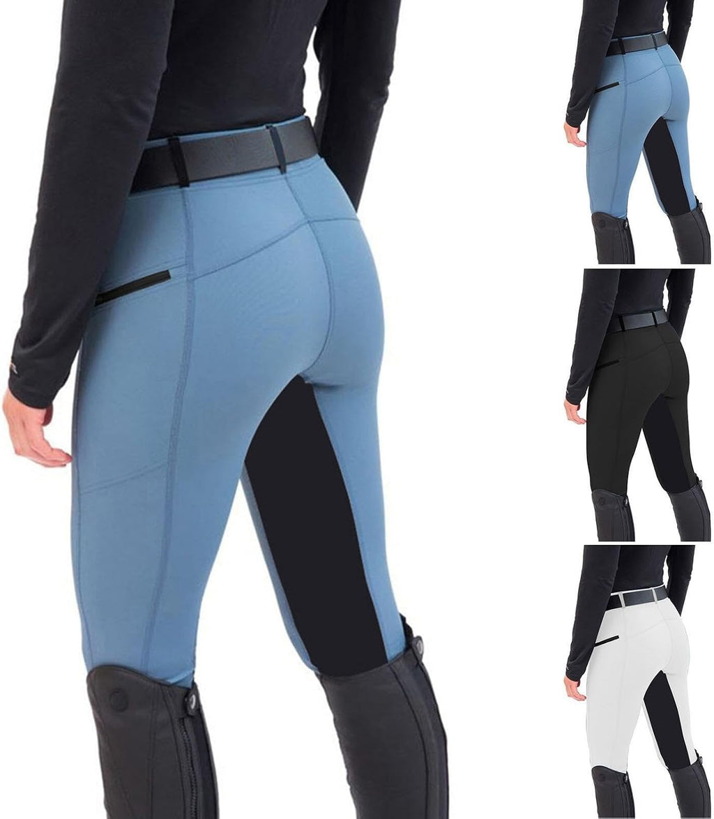 Womens Full Seat Riding Breeches Stretch High Waisted Equestrian Pants