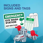 Eye Wash Kit, Faucet Mounted Emergency Eye Wash Station - 1 Pack