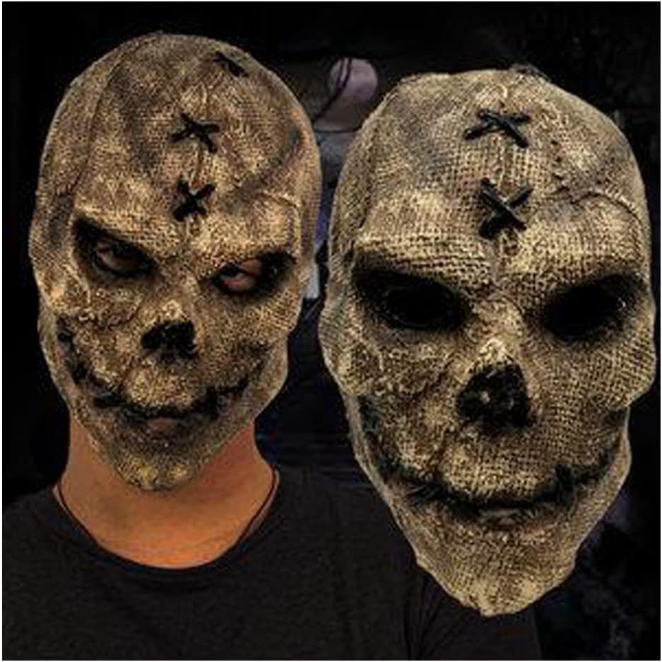 Scary Full Head Skull Mask Halloween Honor Latex Cosplay Party Props