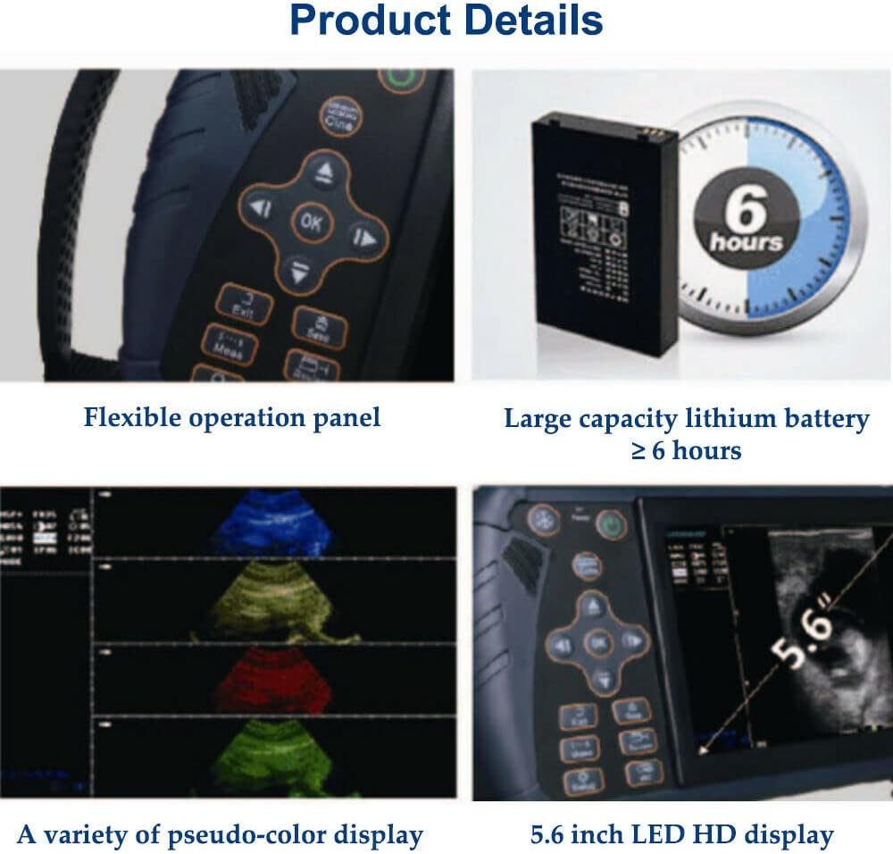 S1 Veterinary Ultrasound Machine for Pregnancy Portable Vet Handheld Scanner B-Ultra Sound Lightweight Ultrasound