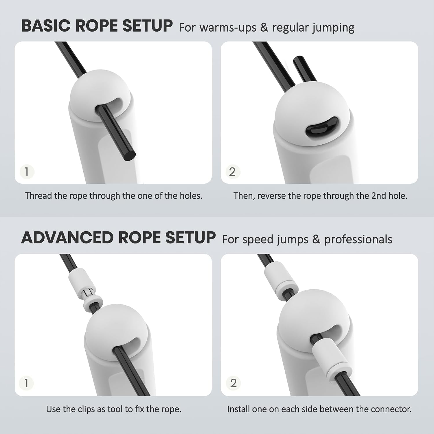 Digital Jump Rope with Smart Counter & Timer - Adjustable Speed Skipping Rope for Fitness, Weight Loss, Boxing, MMA