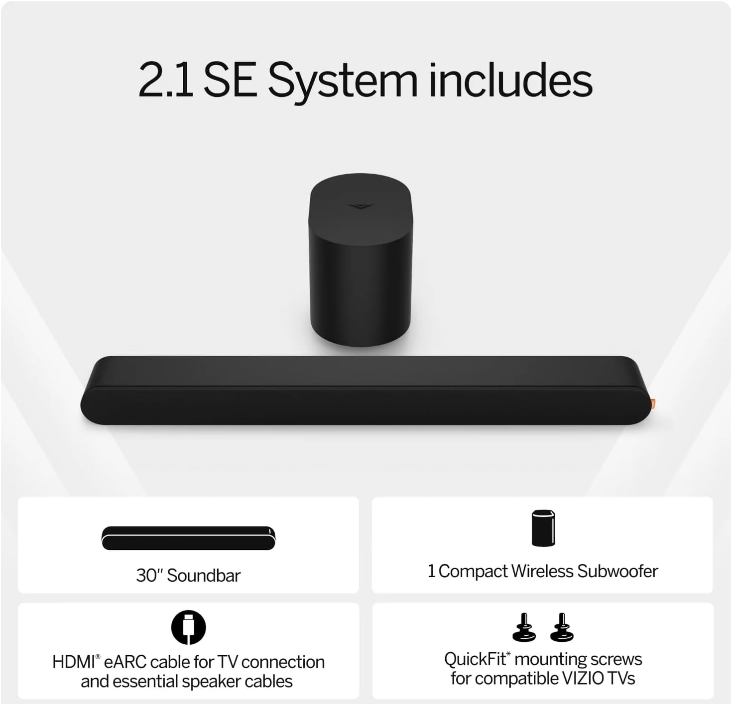 2.1 Soundbar SE with Dolby Atmos and DTS:X