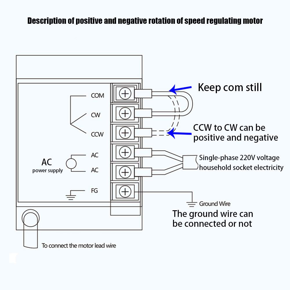 90W AC 110V Gear Motor Electric Single-Phase + Variable Speed Adjustable Controller 0-27 RPM, Reduction Ratio 1:50 (50K)