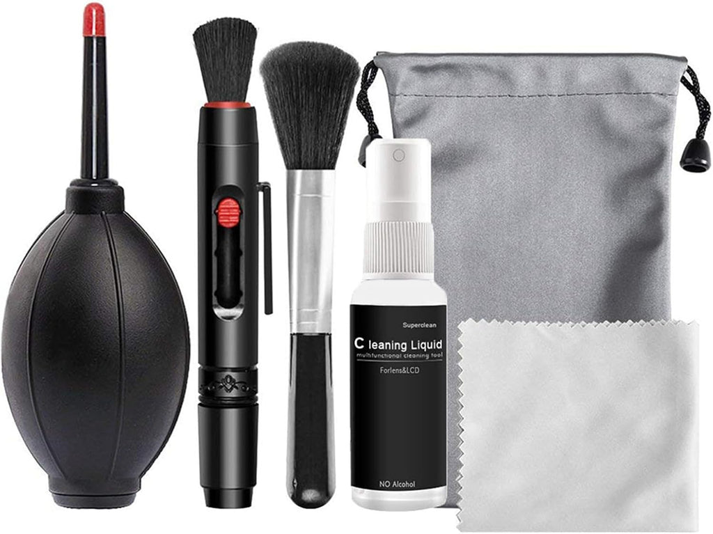 6 in 1 Camera Cleaning Kit Professional DSLR Lens Cleaning Tool for Sensor Lens 6 in 1 Digital Camera Cleaner Kit