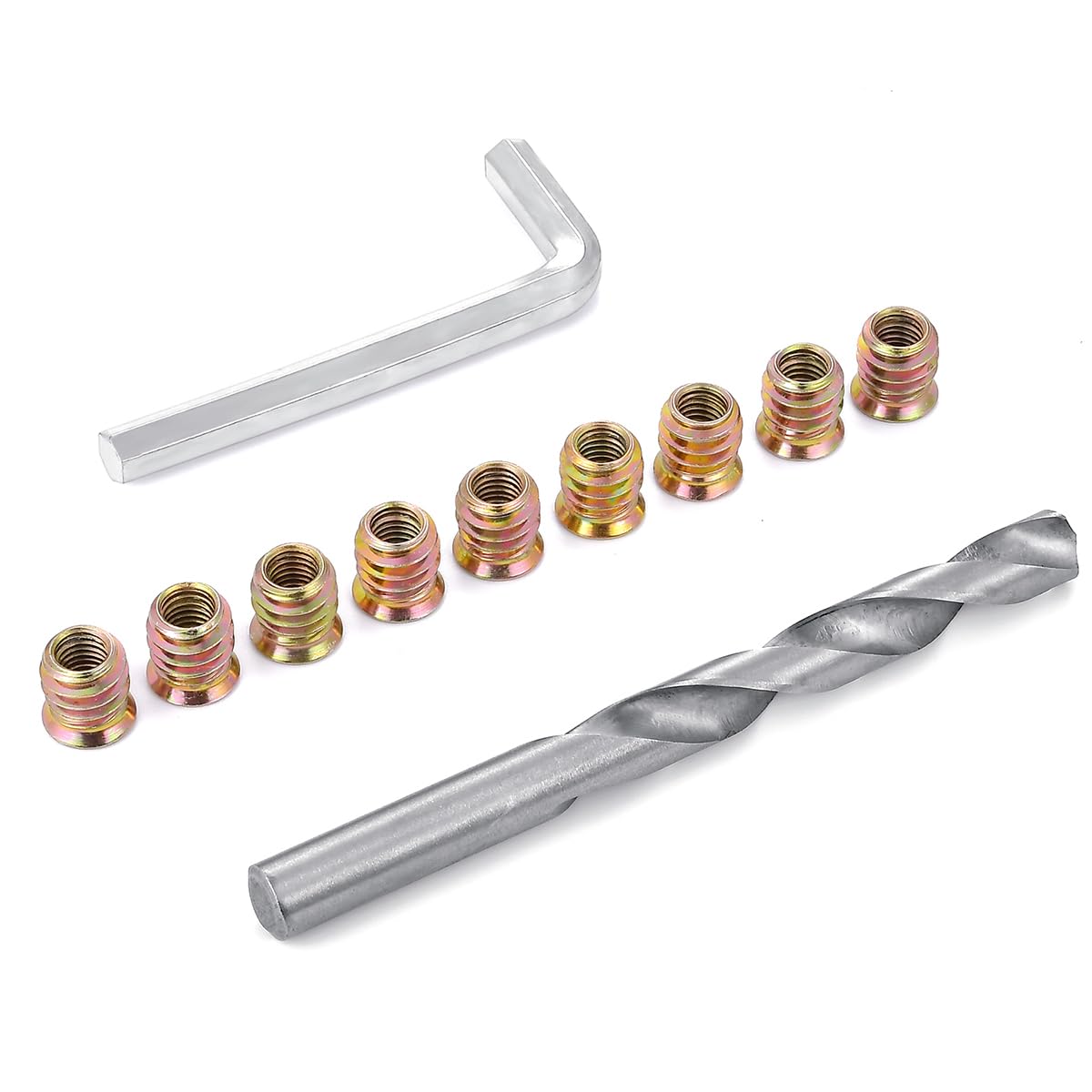 30 Pcs 5/16"-18x12mm Threaded Inserts for Wood Woodworking Furniture