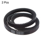 HARFINGTON 2pcs 13x870 Cogged V-Belts AX Section Drive Raw Edge Belt 870mm Inner Girth 13mm Width 8mm Thickness EPDM for Power Transmission