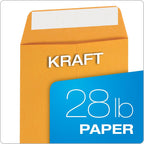 6 x 9 Catalog Envelopes with Self Seal Closure, 28 lb Brown Kraft, for Mailing Small Paper, Photos & Greeting Cards