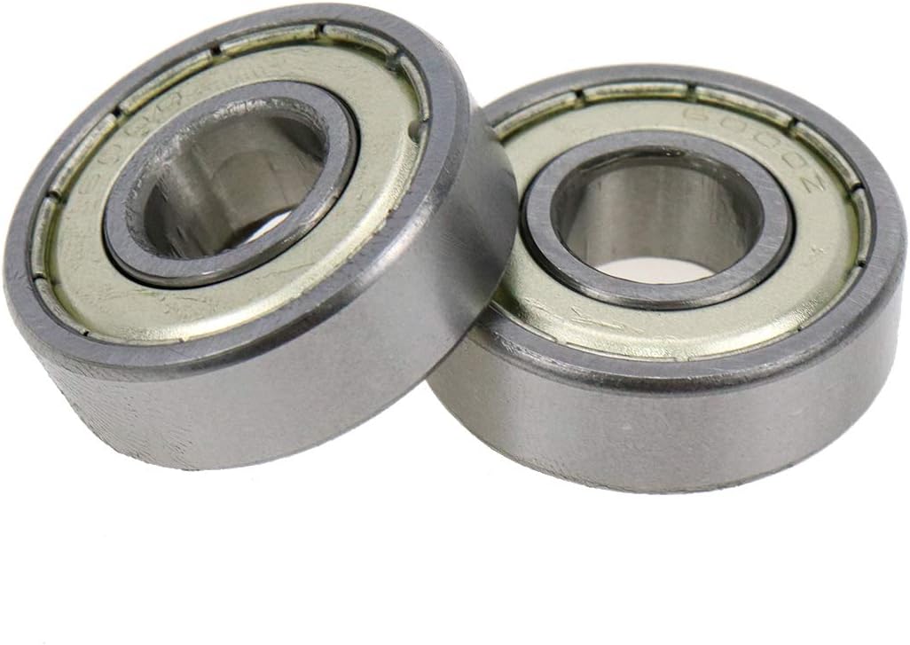 6000Z Double Shielded Ball Bearings 26 x 10 x 8mm - 10pcs