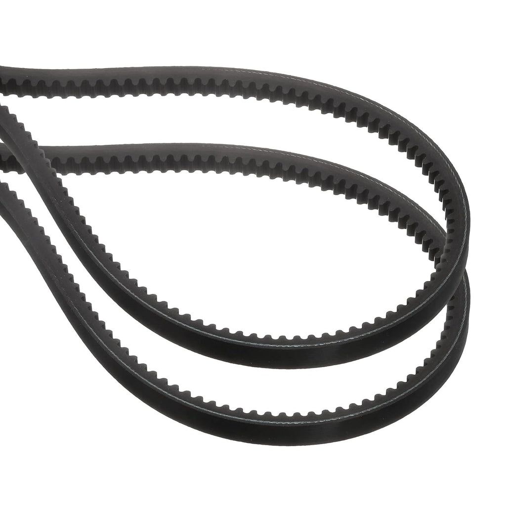 uxcell 2 Pcs BX42 EPDM V-Belt, Raw Edge Cogged Industrial Rubber V Belt 0.67" Width x 42" Inside Circumference