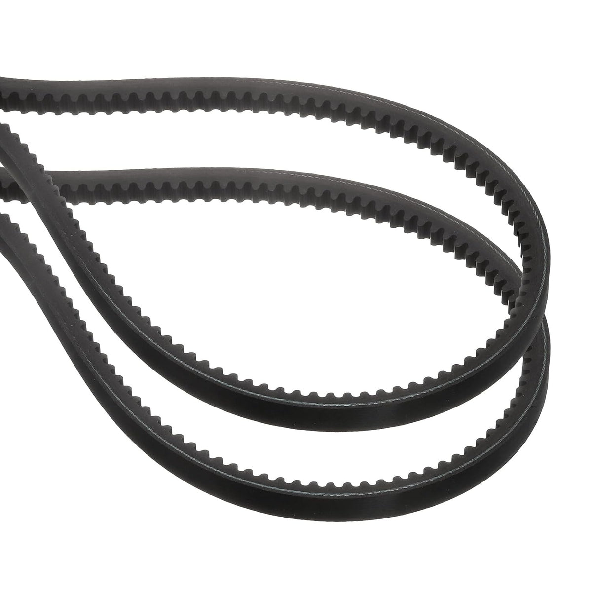 uxcell 2 Pcs BX42 EPDM V-Belt, Raw Edge Cogged Industrial Rubber V Belt 0.67" Width x 42" Inside Circumference