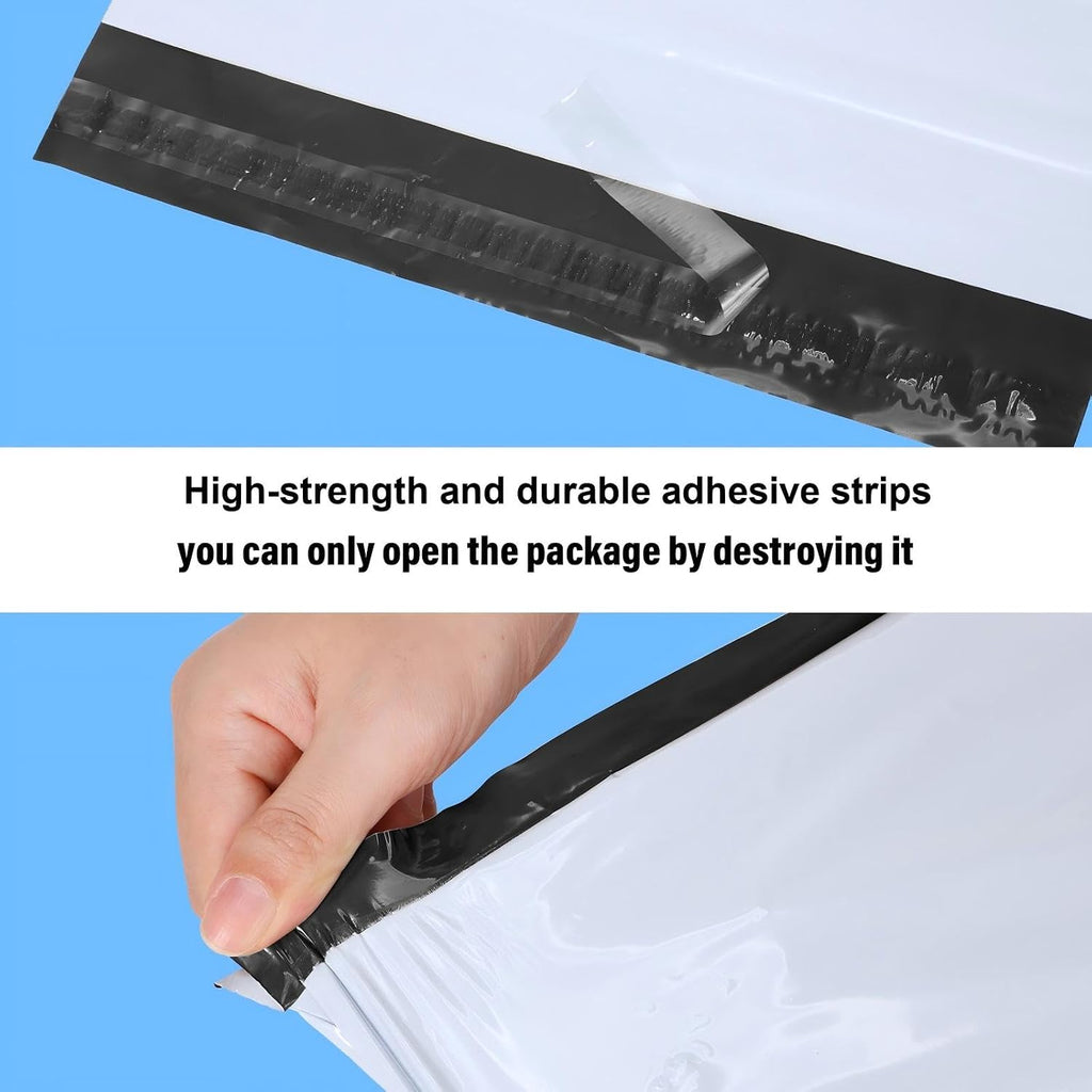 240 Pcs Poly Mailers Variety Size Pack Shipping Bags, White