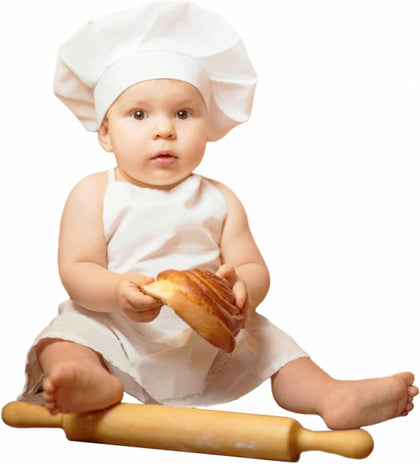 Newborn Photography Prop Baby Chef Outfits Chef Hat Apron Set Infant Chef Costume Toddler Cosplay Costume Boy Girl