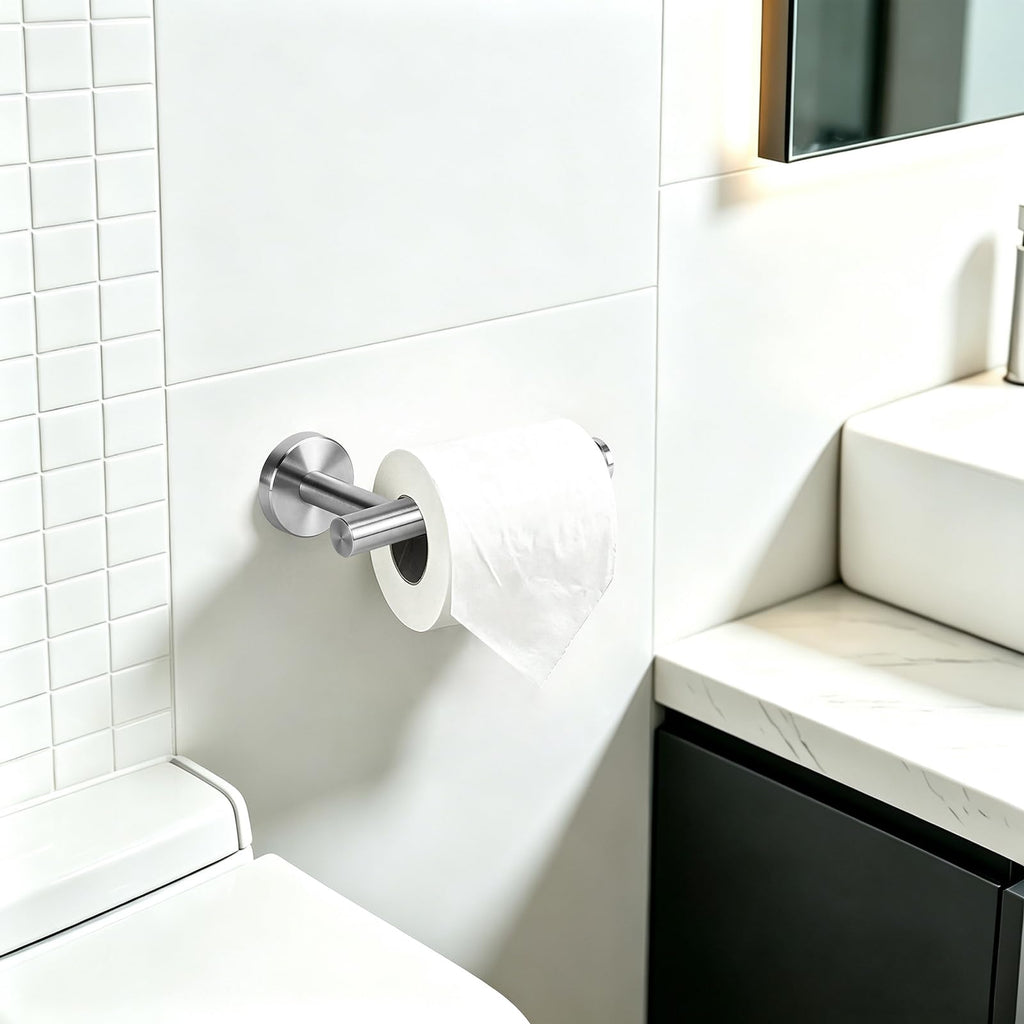 Toilet Paper Holder Wall Mount - Brushed Nickel
