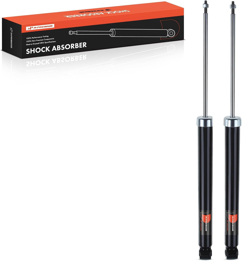 A-Premium Rear Shock Absorbers, Set of 2 - Compatible with Ford, Lincoln