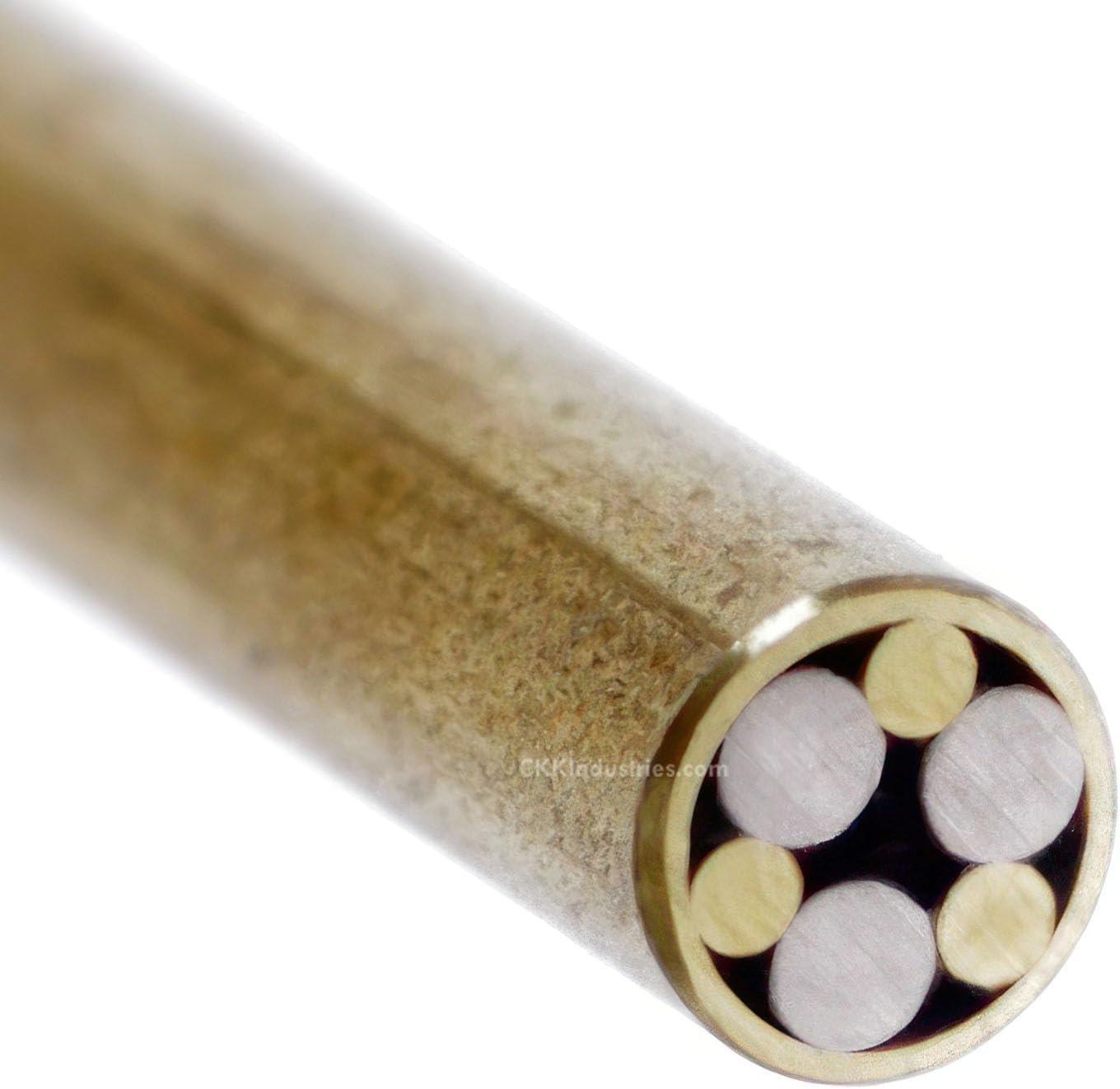 Mosaic Pin - (0.187 (3/16) Inch Diameter) - (601BBS) - (Brass Outer Material)(Brass & Stainless Steel Inner Material)