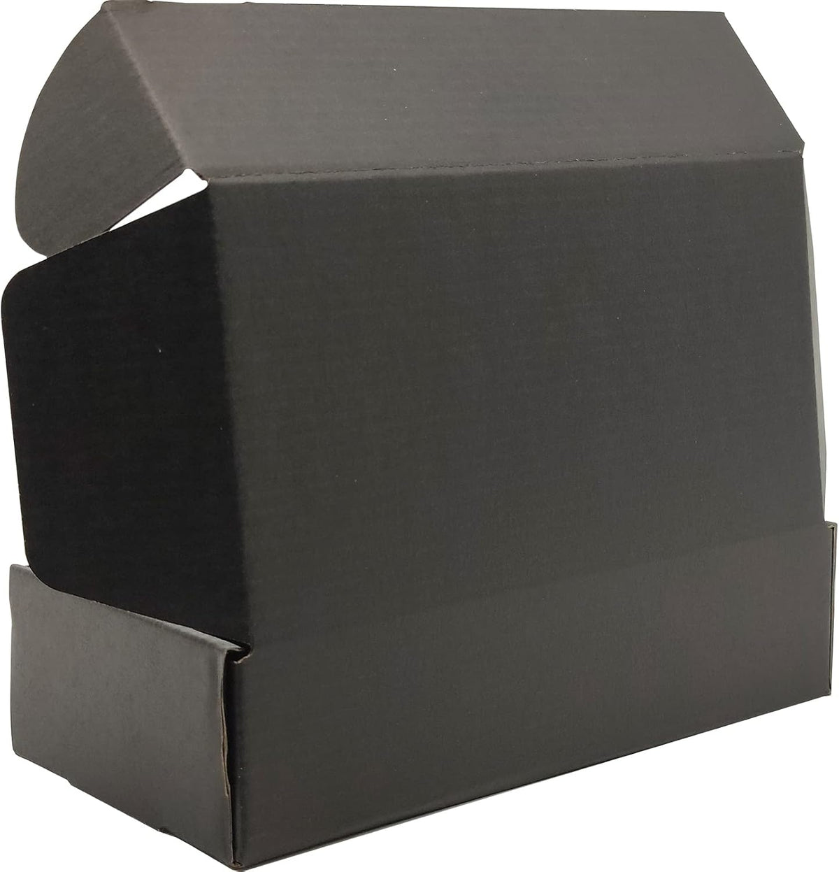 8x6x2 Shipping Boxes Set of 50, Black Mailer Corrugated Cardboard Box