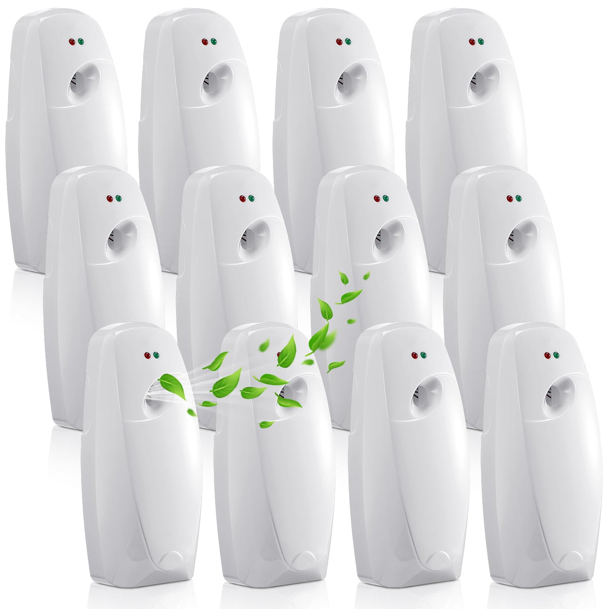 12 Pcs Automatic Air Freshener Spray Dispenser, White