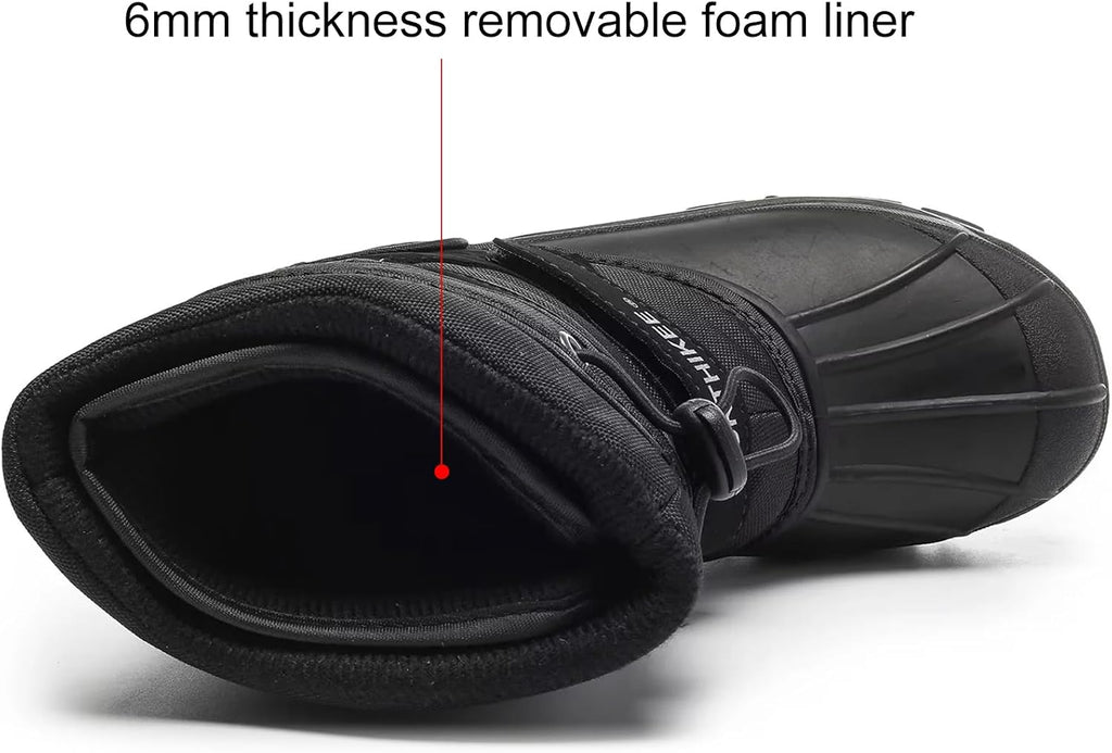 Kid's Outdoor Snow Boots Insulated Boys & Girls Waterproof Winter Snow Boots
