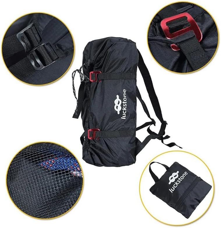 Rock Climbing Rope Bag Large Capacity Foldable Waterproof Oxford Rock Climbing Backpack with Ground Sheet
