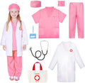 Doctor Costume for Kids 3-10, Pretend Play Career Dress Up with Bag | Career exploration gift for boys girls