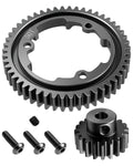 50T M1.0 Hardened Steel Spur Gear 20T Pinion Gear Set Fit for 1/10 Maxx