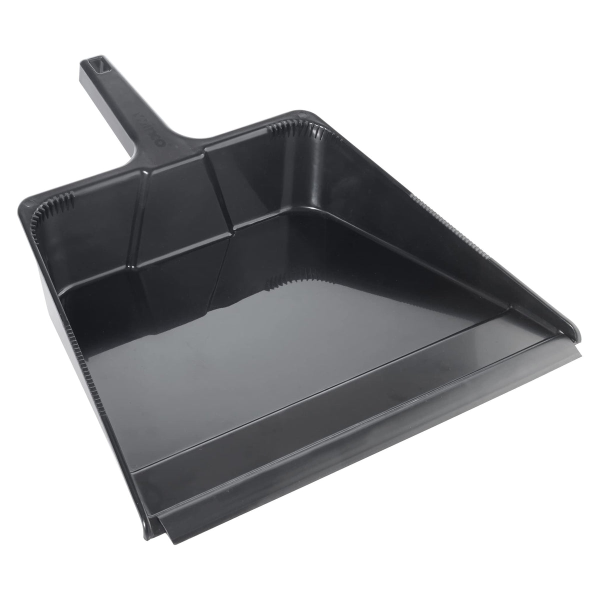 16" x 18" Black Heavy-Duty Jumbo Plastic Dustpan