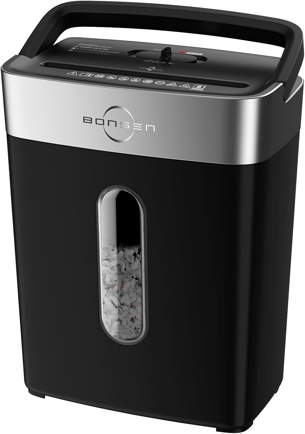 Shredder for Home Office, 4 Gallons 8-Sheet Cross Cut Credit Card Shredder, Small Paper Shredder for Home Use, High