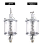 uxcell Needle Valve Type Oil Cup G1/4 Thread 100ml Sight Gravity Drip Feed Oiler