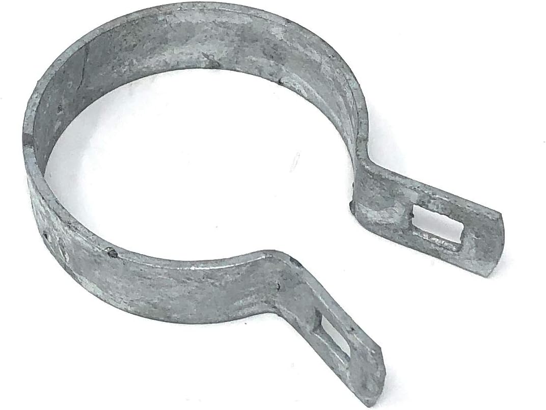 (10 Pack) Brace Bands with Bolts & Nuts for Chain Link Fence, Gate, Posts (2-3/8")