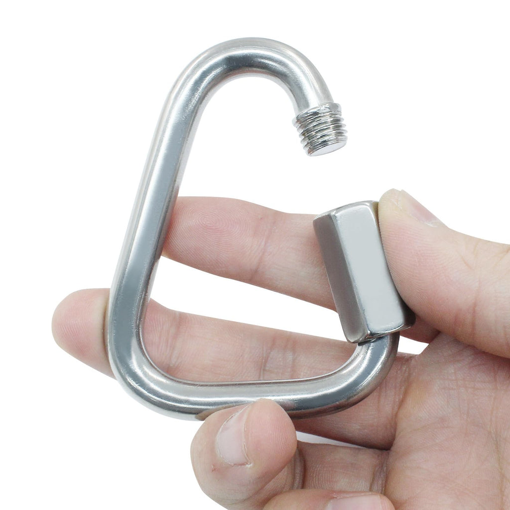 ISDVBUY M8 Triangle Quick Links, 2.9", Stainless Steel, 2 Pack
